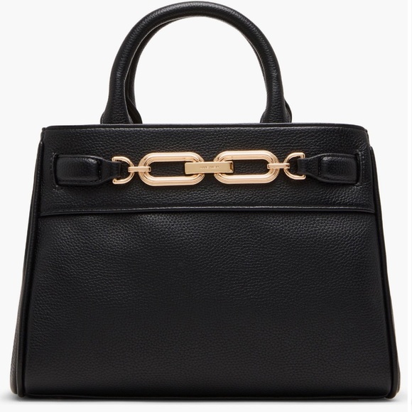 Anne Klein Handbags - Anne Klein Black Satchel with Gold Hardware